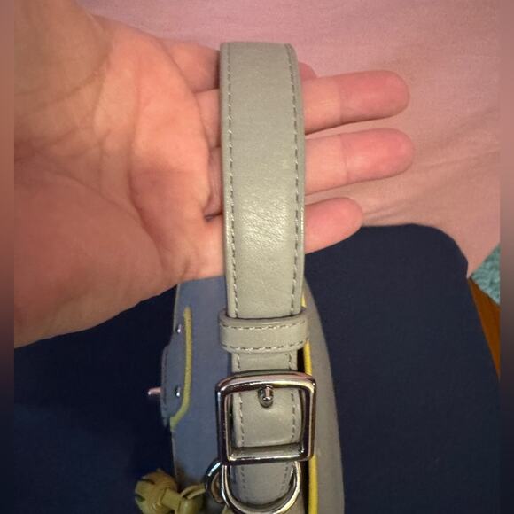 Coach Legacy Willis Gray and Yellow Shoulder Bag - Picture 6 of 9